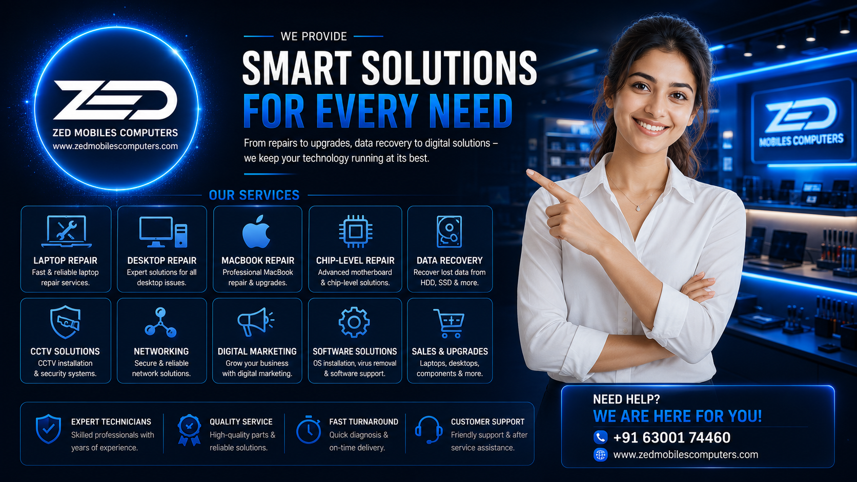 ZED Mobiles Computers Our Services