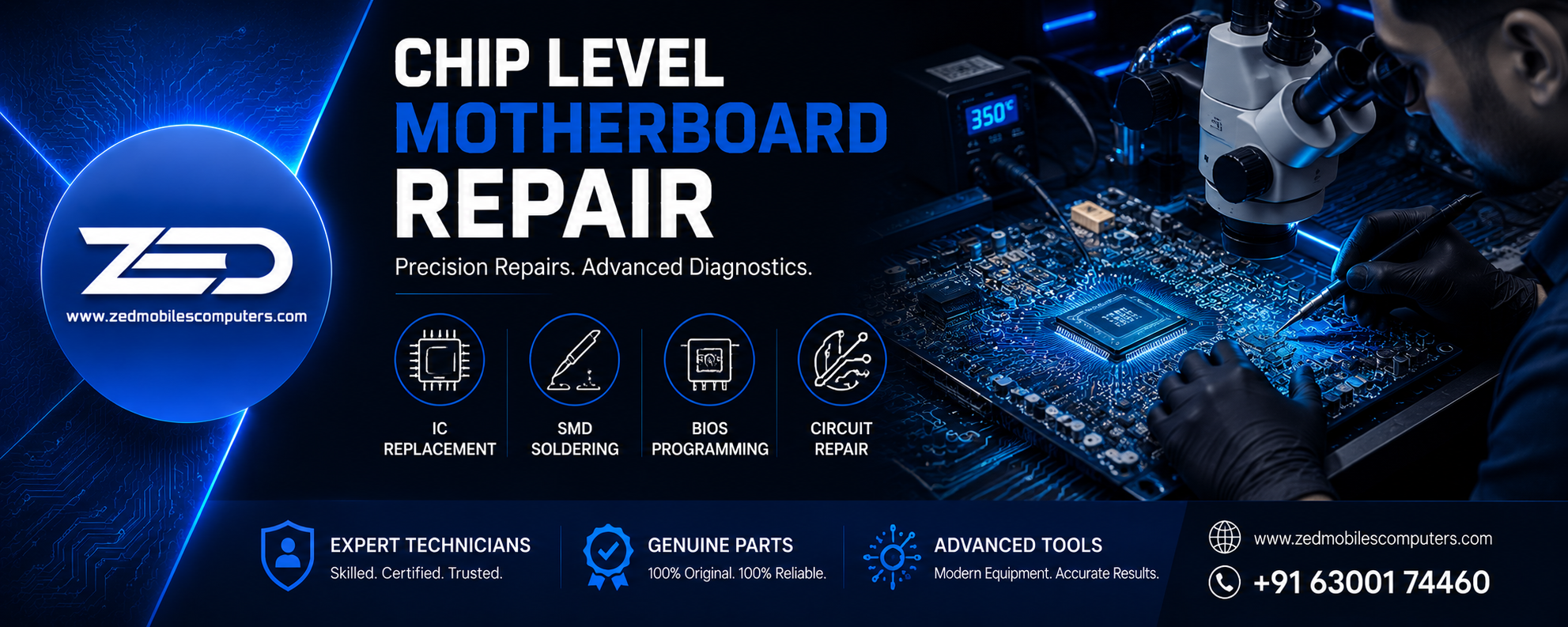 Chip Level Motherboard Repair Chip Level Motherboard Repair 1